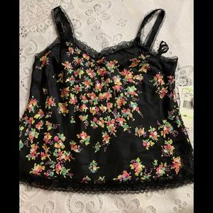 Black/floral lace camisole NWT p4